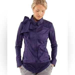 Lululemon Pedal Power Wind Shirt Jacket Purple Size 8 Athleisure